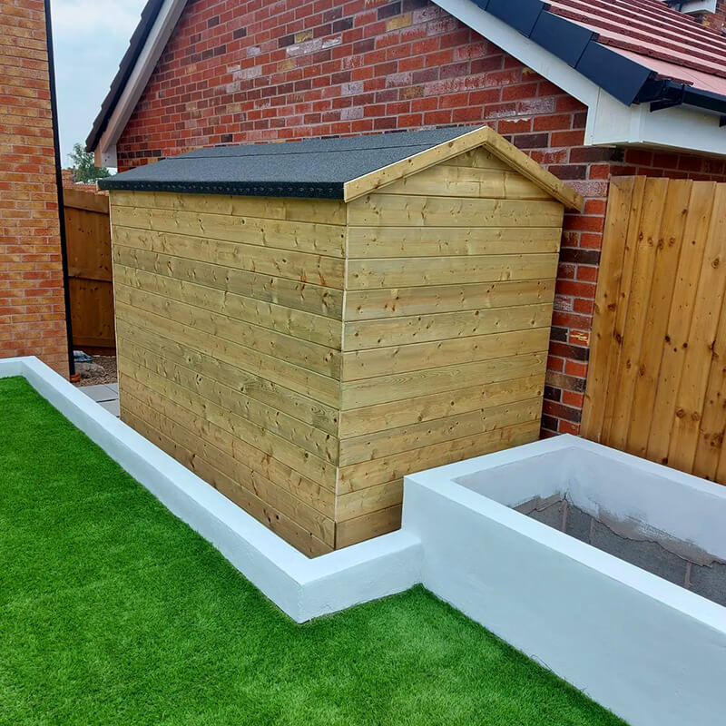 4x6 Apex Shed Rear