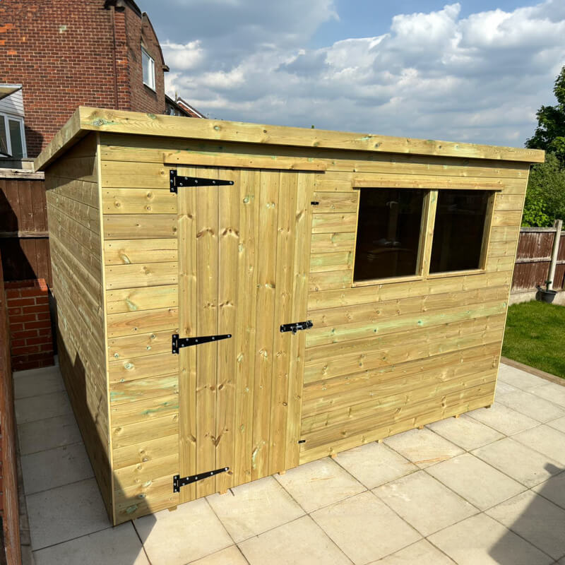8x5 Pent Shed
