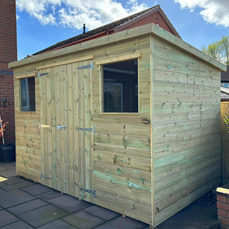 7x5 Pent Shed